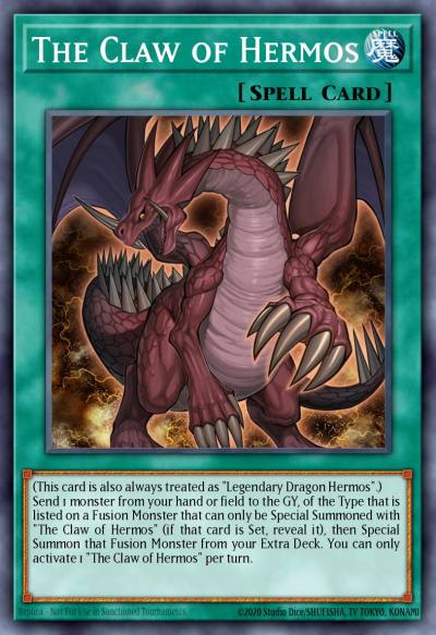 The Claw of Hermos Secret Rare DRL2-EN013 Dragons of Legend 2 Yugioh card
