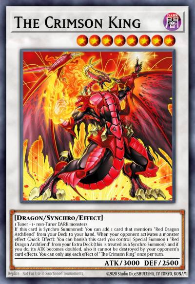 The Crimson King Secret Rare BLZD-EN036 Blazing Dominion Yugioh card