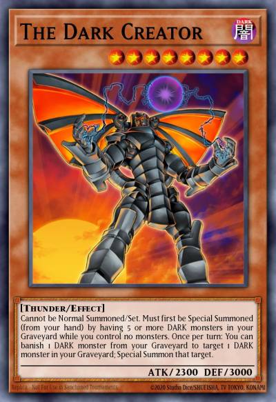 The Dark Creator Common LCYW-EN210 Legendary Collection 3 Yugis World Mega Pack Yugioh card