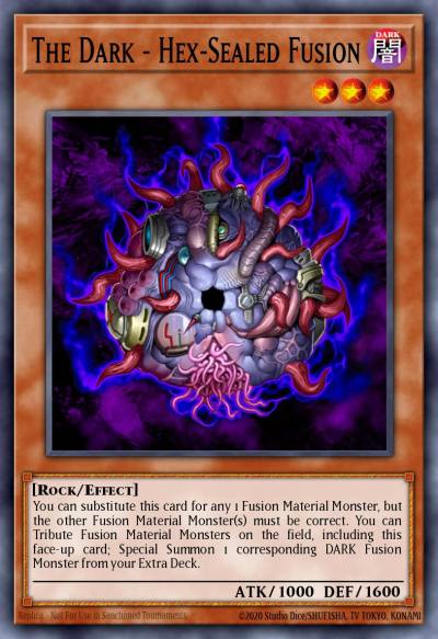 The Dark - Hex-Sealed Fusion Common DR3-EN148 Dark Revelation Volume 3 Yugioh card