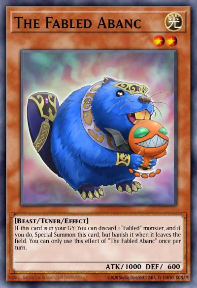 The Fabled Abanc Common MP22-EN010 2022 Tin of the Pharaohs Gods Yugioh card