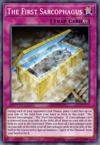 The First Sarcophagus Super Rare AST-101 Ancient Sanctuary Yugioh card
