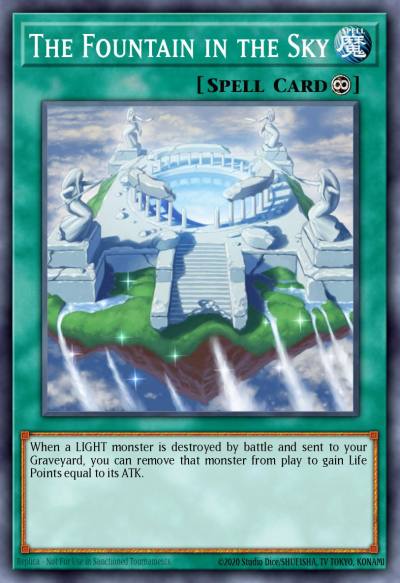 The Fountain in the Sky Common SDLS-EN032 Lost Sanctuary Structure Deck Yugioh card