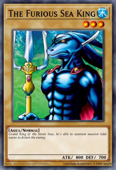 The Furious Sea King Common LOB-033 Legend of Blue Eyes White Dragon Yugioh card