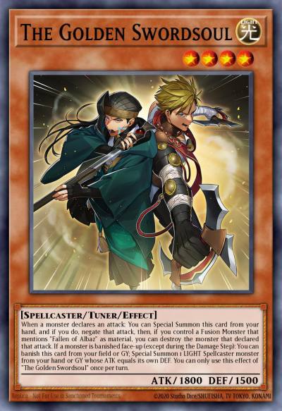 The Golden Swordsoul Ultra Rare BLTR-EN109 Battles of Legend Terminal Revenge Yugioh card