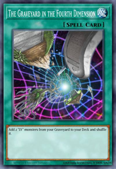 The Graveyard in the Fourth Dimension Common DR3-EN044 Dark Revelation Volume 3 Yugioh card