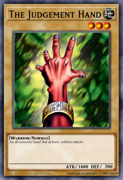 The Judgement Hand Common TP1-026 Tournament Pack 1st Season Yugioh card