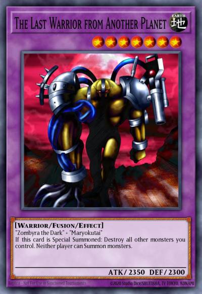 The Last Warrior from Another Planet Super Rare DB2-EN012 Dark Beginning 2 Yugioh card