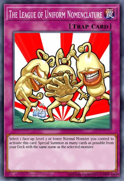 The League of Uniform Nomenclature Common DR04-EN115 Dark Revelation Volume 4 Yugioh card