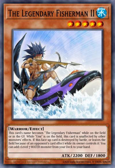 The Legendary Fisherman II Super Rare LEDU-EN015 Legendary Duelists Yugioh card