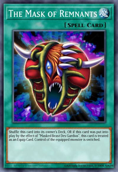 The Mask of Remnants Common SBCB-EN119 Speed Duel Battle City Box Yugioh card