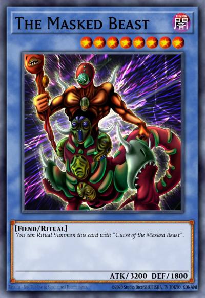 The Masked Beast Super Rare DB1-EN214 Dark Beginning 1 Yugioh card