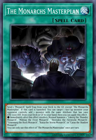 The Monarchs Masterplan Super Rare OP29-EN012 OTS Tournament Pack 29 Yugioh card