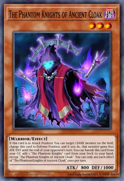 The Phantom Knights of Ancient Cloak Common BLC1-EN115 Battles of Legend Chapter 1 Yugioh card