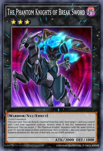 The Phantom Knights of Break Sword Collector's Rare RA02-EN035 25th Anniversary Rarity Collection II Yugioh card