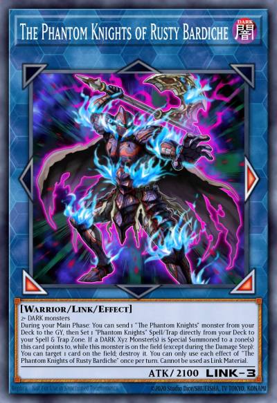 The Phantom Knights of Rusty Bardiche Ultra Rare LEHD-ENC00 Legendary Hero Decks Yugioh card