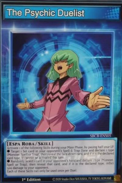 The Psychic Duelist Common SBCB-ENS05 Speed Duel Battle City Box Yugioh card