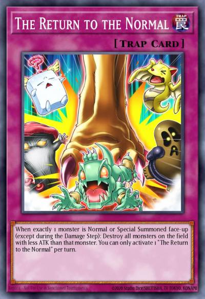 The Return to the Normal Common MP20-EN136 2020 Tin of Lost Memories Mega Pack Yugioh card