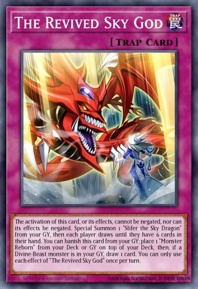The Revived Sky God Ultra Rare MP22-EN273 2022 Tin of the Pharaohs Gods Yugioh card