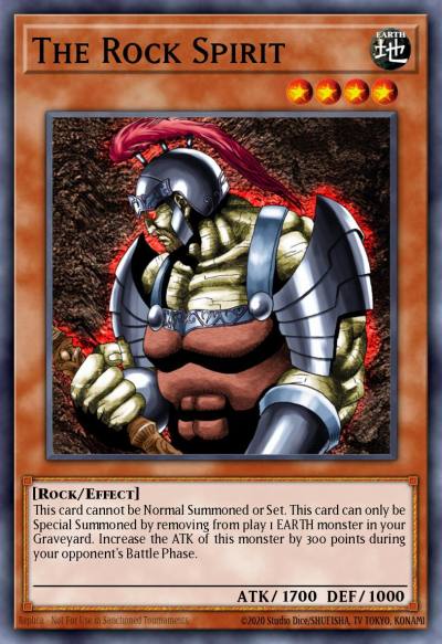 The Rock Spirit Common DB2-EN007 Dark Beginning 2 Yugioh card
