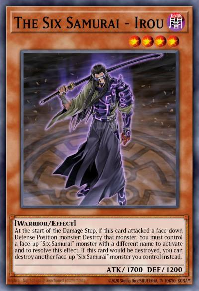 The Six Samurai - Irou Common GLD2-EN022 Gold Series 2009 Yugioh card