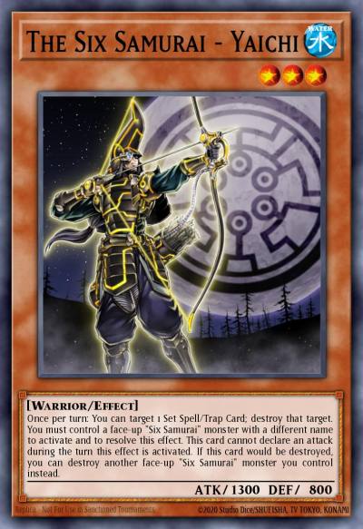 The Six Samurai - Yaichi Common GLD2-EN017 Gold Series 2009 Yugioh card