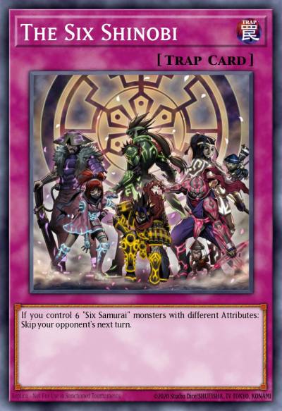 The Six Shinobi Super Rare SPWA-EN008 Spirit Warriors Yugioh card