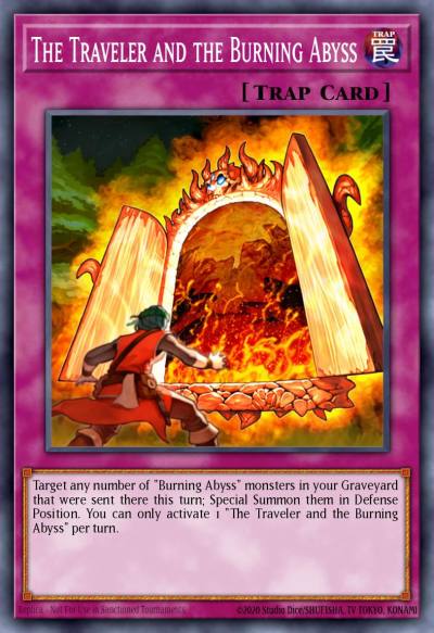 The Traveler and the Burning Abyss Super Rare DUEA-EN086 Duelist Alliance Yugioh card