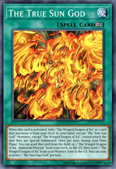 The True Sun God Ultra Rare MP22-EN275 2022 Tin of the Pharaohs Gods Yugioh card