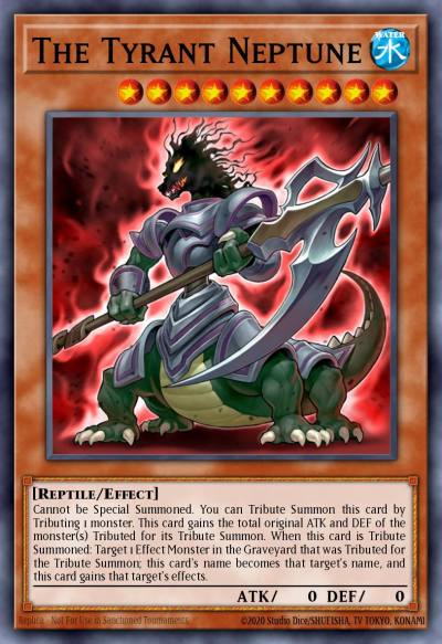 The Tyrant Neptune Super Rare CT08-EN018 Collectible Tins 2011 Wave 2 Yugioh card