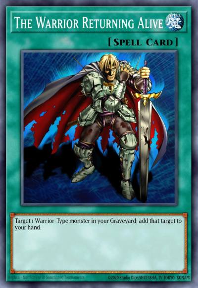 The Warrior Returning Alive Common STAS-EN015 2-Player Starter Set Yugioh card