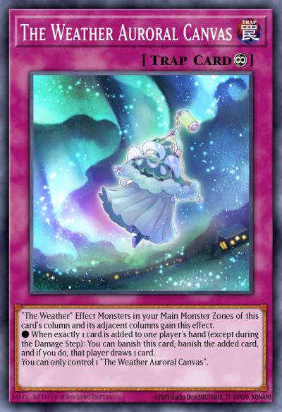 The Weather Auroral Canvas Super Rare SPWA-EN041 Spirit Warriors Yugioh card
