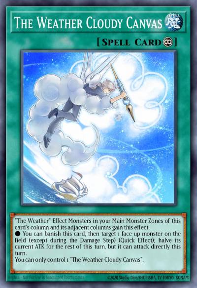 The Weather Cloudy Canvas Rare MGED-EN099 Maximum Gold El Dorado Yugioh card