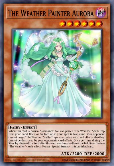 The Weather Painter Aurora Secret Rare SPWA-EN034 Spirit Warriors Yugioh card