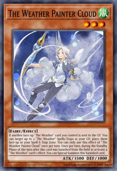 The Weather Painter Cloud Secret Rare SPWA-EN031 Spirit Warriors Yugioh card