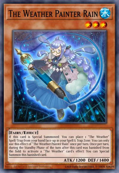 The Weather Painter Rain Rare MGED-EN096 Maximum Gold El Dorado Yugioh card
