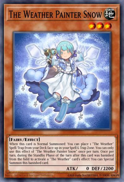 The Weather Painter Snow Premium Gold Rare MGED-EN016 Maximum Gold El Dorado Yugioh card