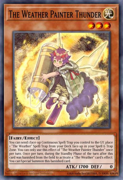 The Weather Painter Thunder Rare MGED-EN097 Maximum Gold El Dorado Yugioh card