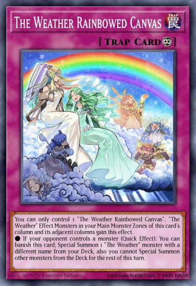 The Weather Rainbowed Canvas Rare DANE-EN073 Dark Neostorm Yugioh card