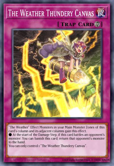 The Weather Thundery Canvas Rare MGED-EN100 Maximum Gold El Dorado Yugioh card