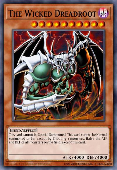 The Wicked Dreadroot Super Rare CT07-EN015 Collectible Tins 2010 Wave 1 Yugioh card