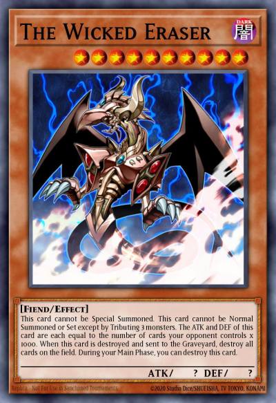 The Wicked Eraser Super Rare CT07-EN011 Collectible Tins 2010 Wave 1 Yugioh card