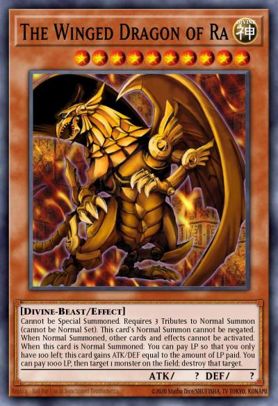 The Winged Dragon of Ra Prismatic Secret Rare TN19-EN009 2019 Gold Sarcophagus Tin Yugioh card