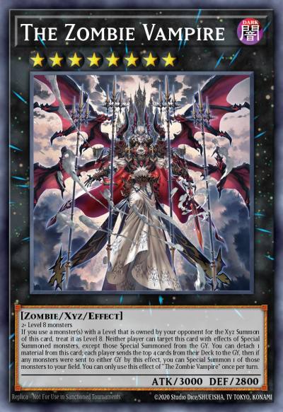 The Zombie Vampire Prismatic Secret Rare MP23-EN024 25th Anniversary Tin Dueling Heroes Mega Pack Yugioh card
