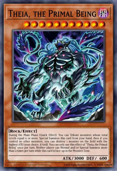 Theia the Primal Being Prismatic Secret Rare MP24-EN148 25th Anniversary Tin Dueling Mirrors Yugioh card