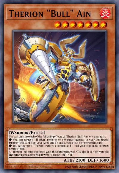 Therion Bull Ain Super Rare MP23-EN059 25th Anniversary Tin Dueling Heroes Mega Pack Yugioh card