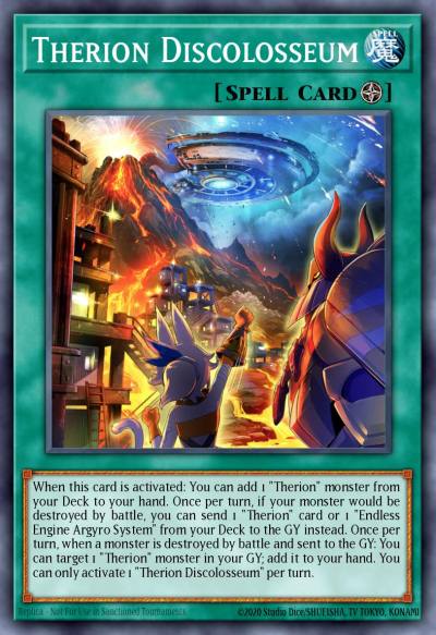 Therion Discolosseum Prismatic Secret Rare MP23-EN091 25th Anniversary Tin Dueling Heroes Mega Pack Yugioh card