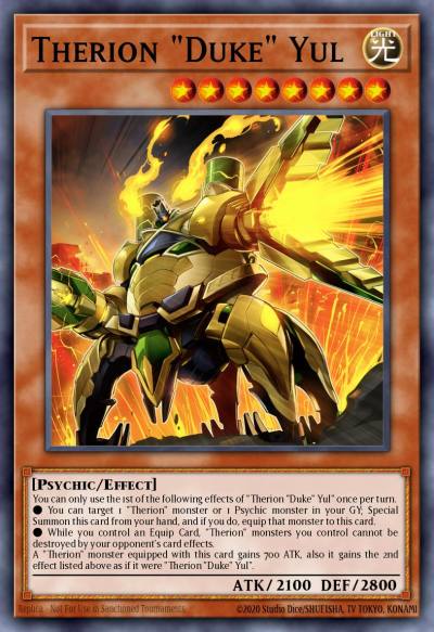 Therion Duke Yul Super Rare MP23-EN061 25th Anniversary Tin Dueling Heroes Mega Pack Yugioh card