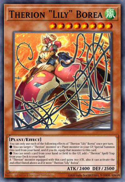 Therion Lily Borea Prismatic Secret Rare MP23-EN062 25th Anniversary Tin Dueling Heroes Mega Pack Yugioh card
