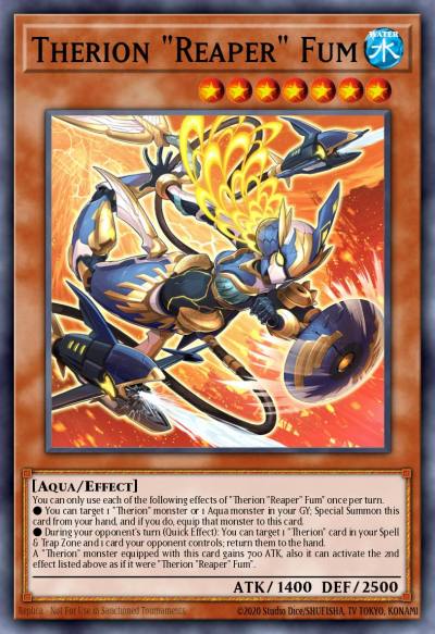 Therion Reaper Fum Ultra Rare MP23-EN060 25th Anniversary Tin Dueling Heroes Mega Pack Yugioh card